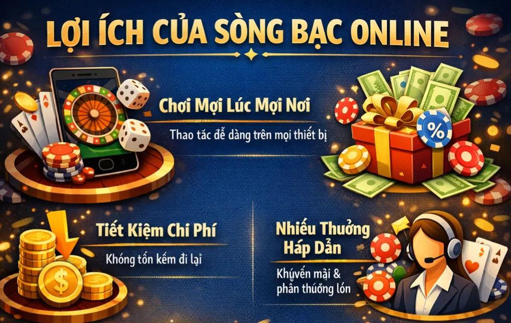 Sòng Bạc Online: Xu Hướng Giải Trí Trực Tuyến An Toàn và Hiện Đại 1 Lợi ích của sòng bạc online