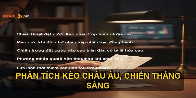 Kèo Châu Âu OPEN88 – Hướng Dẫn Đặt Cược Chính Xác 2 Chiến thuật đặt cược Kèo châu Âu hiệu quả cao