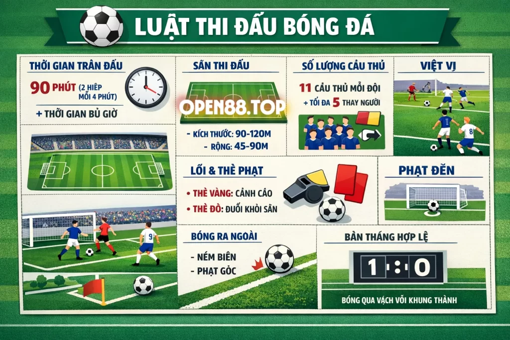 Luật Thi Đấu Bóng Đá: Hướng Dẫn Toàn Diện Cho Người Chơi và Cổ Động Viên 1 Giới thiệu về luật thi đấu bóng đá
