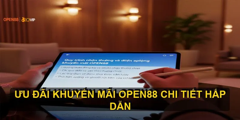 Quy trình nhận thưởng và điều kiện áp dụng khuyến mãi OPEN88